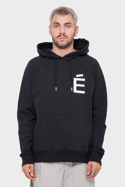 meskie#@Bluza LOOSE BIG E czarna
