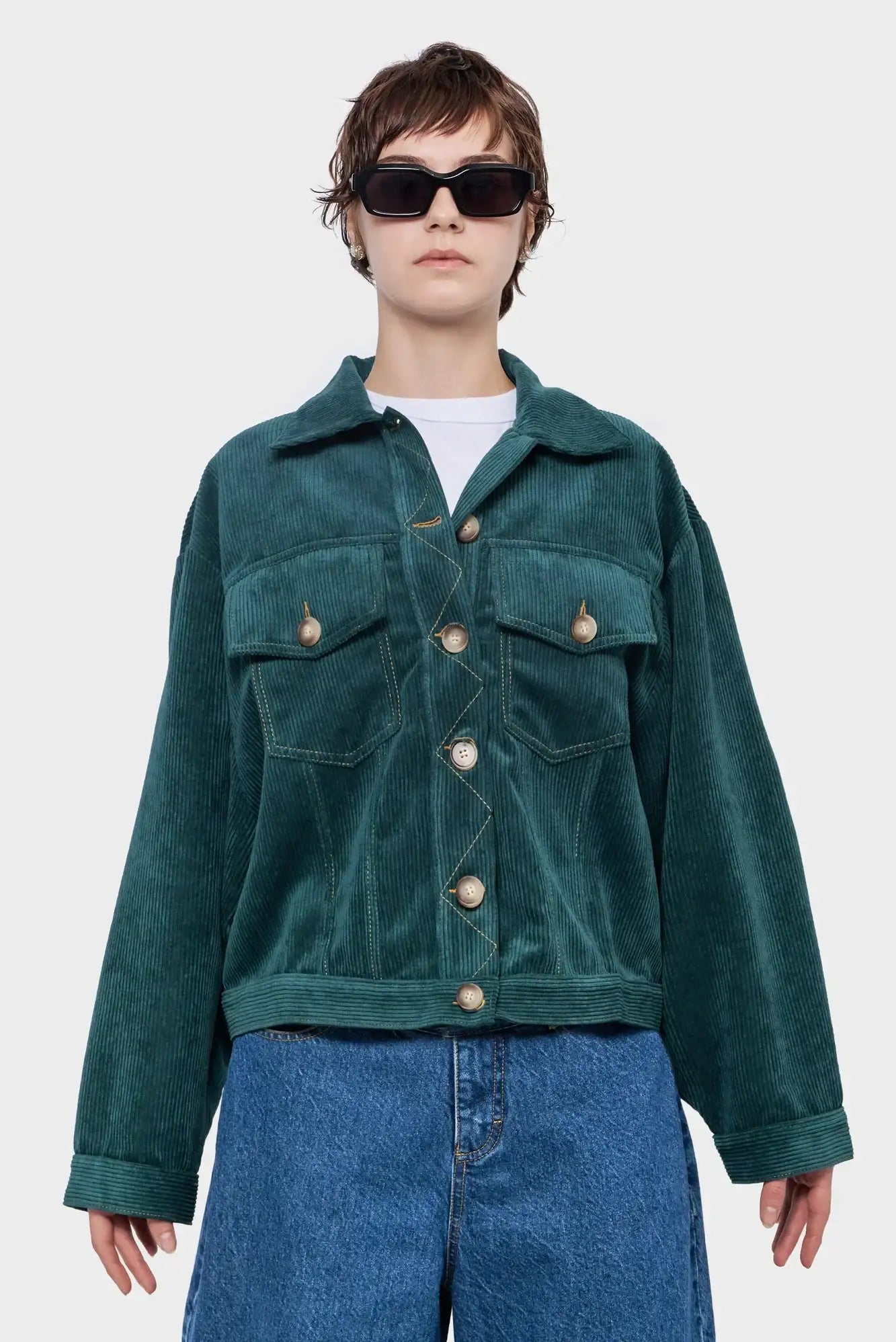 VELVET JACKET green