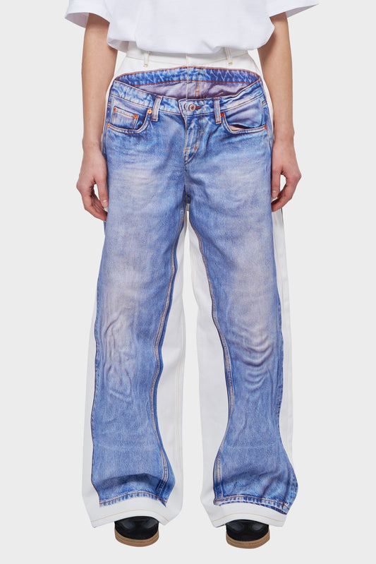 AUGMENTED JEANS trousers white/blue
