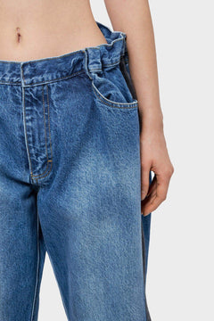 Spodnie BAGGY JEANS niebieskie/czarne