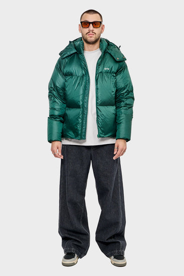 meskie#@Kurtka PUFFER JACKET zielona