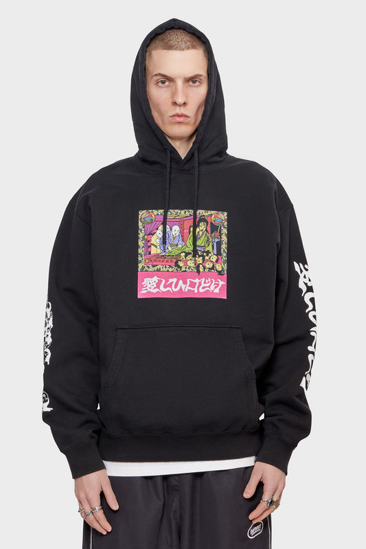meskie#@Bluza KOUICHI MATSUDA HOODIE SWEAT czarna