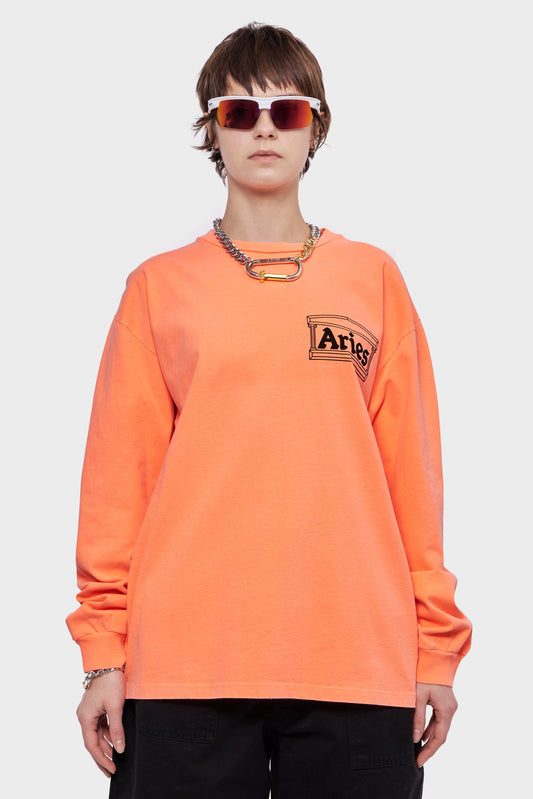 damskie#@Longsleeve TEMPLE FLUORO pomarańczowy
