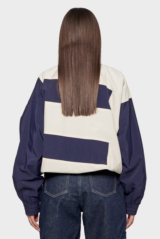 damskie#@Kurtka TRACKSUIT JACKET Biało-granatowa