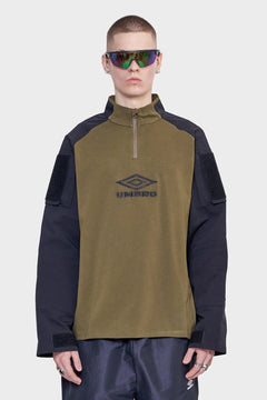 Bluza TACTICAL HALF ZIP czarno/zielona