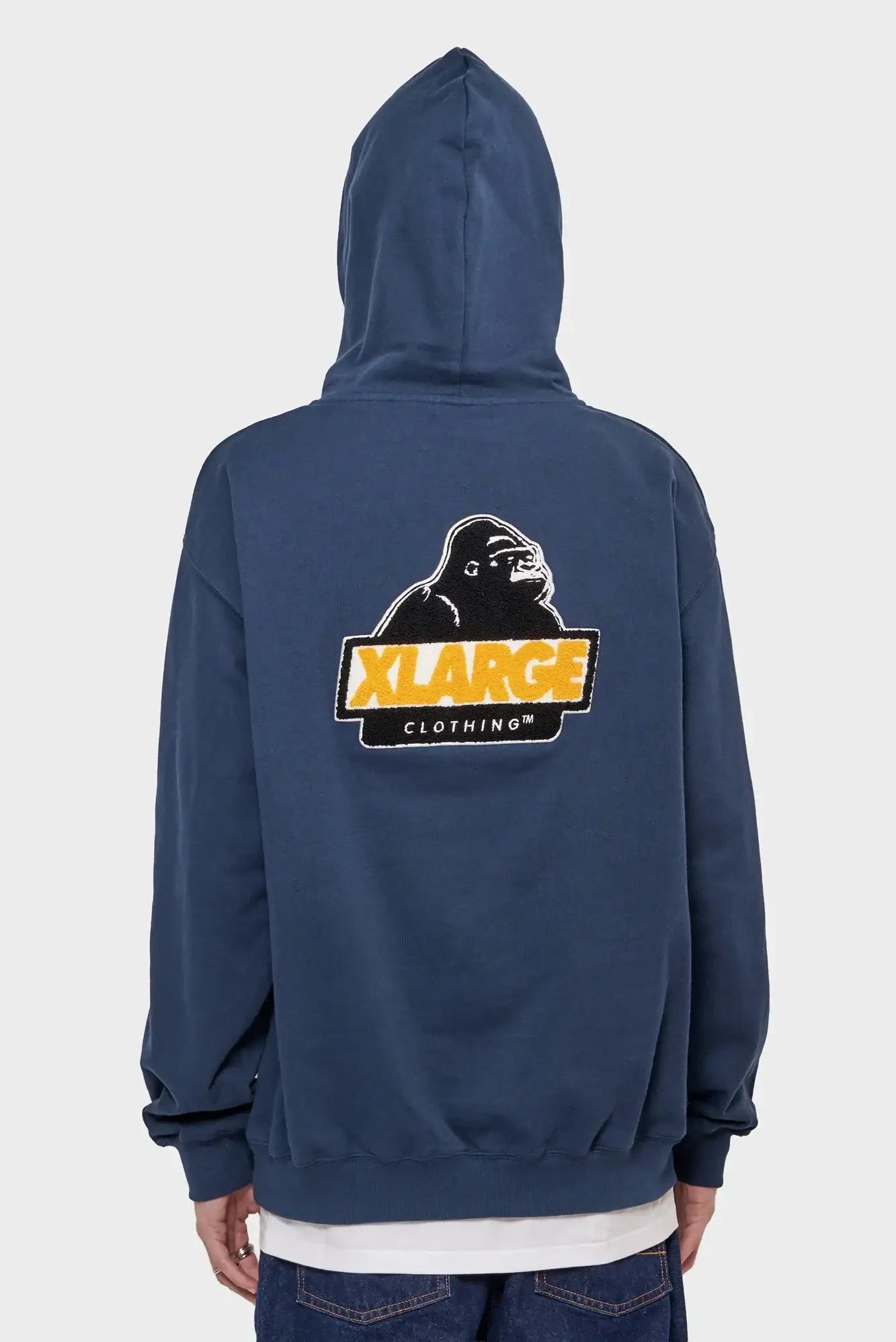 meskie#@Bluza CHENILLE SLANTED OG PULLOVER granatowa