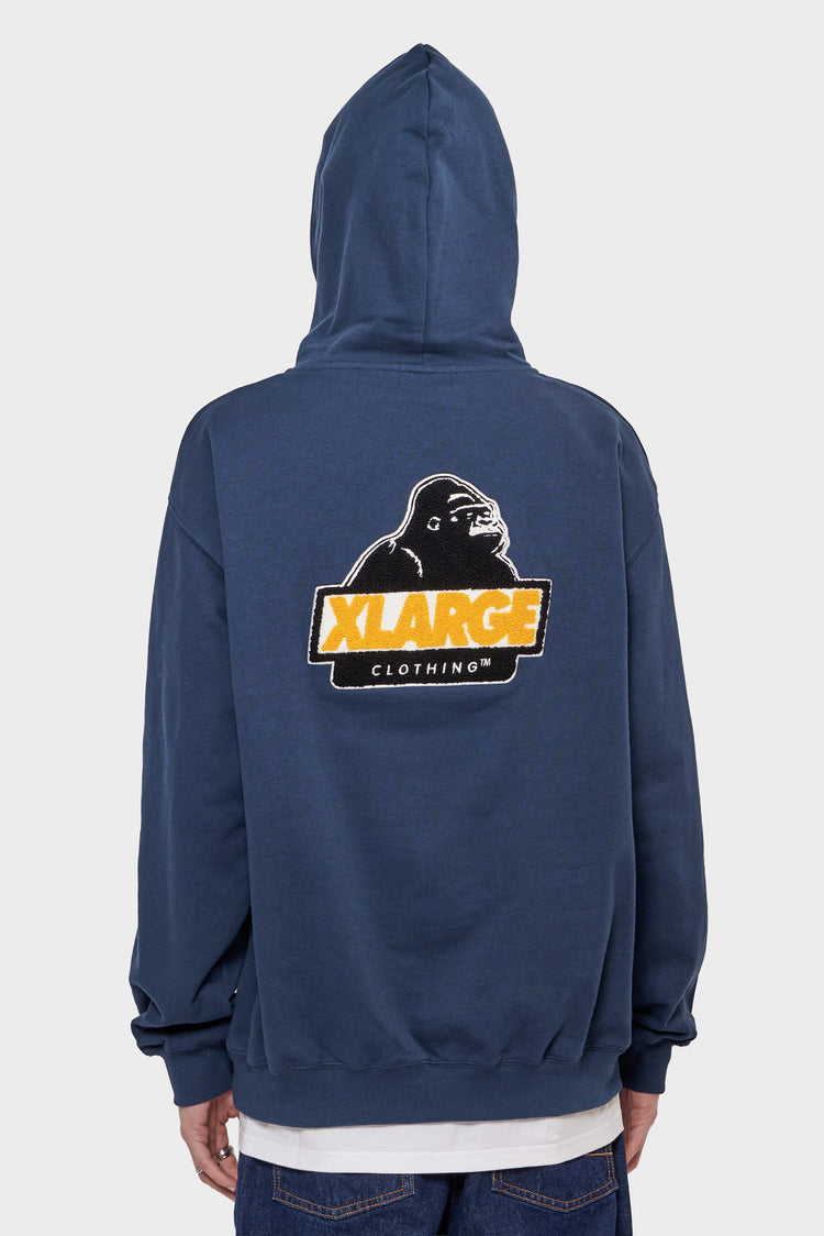 meskie#@Bluza CHENILLE SLANTED OG PULLOVER granatowa