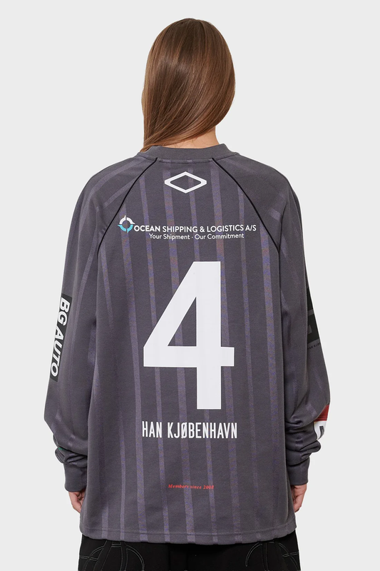 damskie#@Longsleeve FOOTBALL szary
