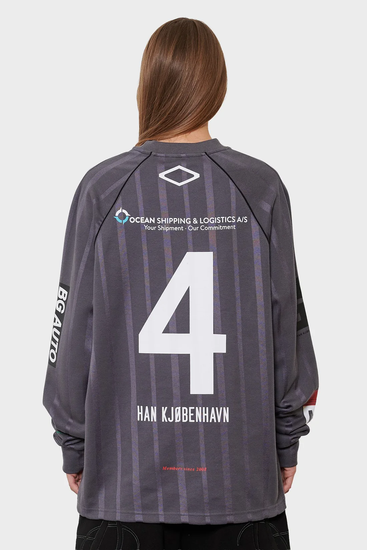 damskie#@Longsleeve FOOTBALL szary