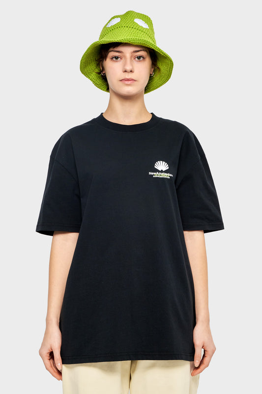 damskie#@Koszulka LOGO TOURIST TEE czarna