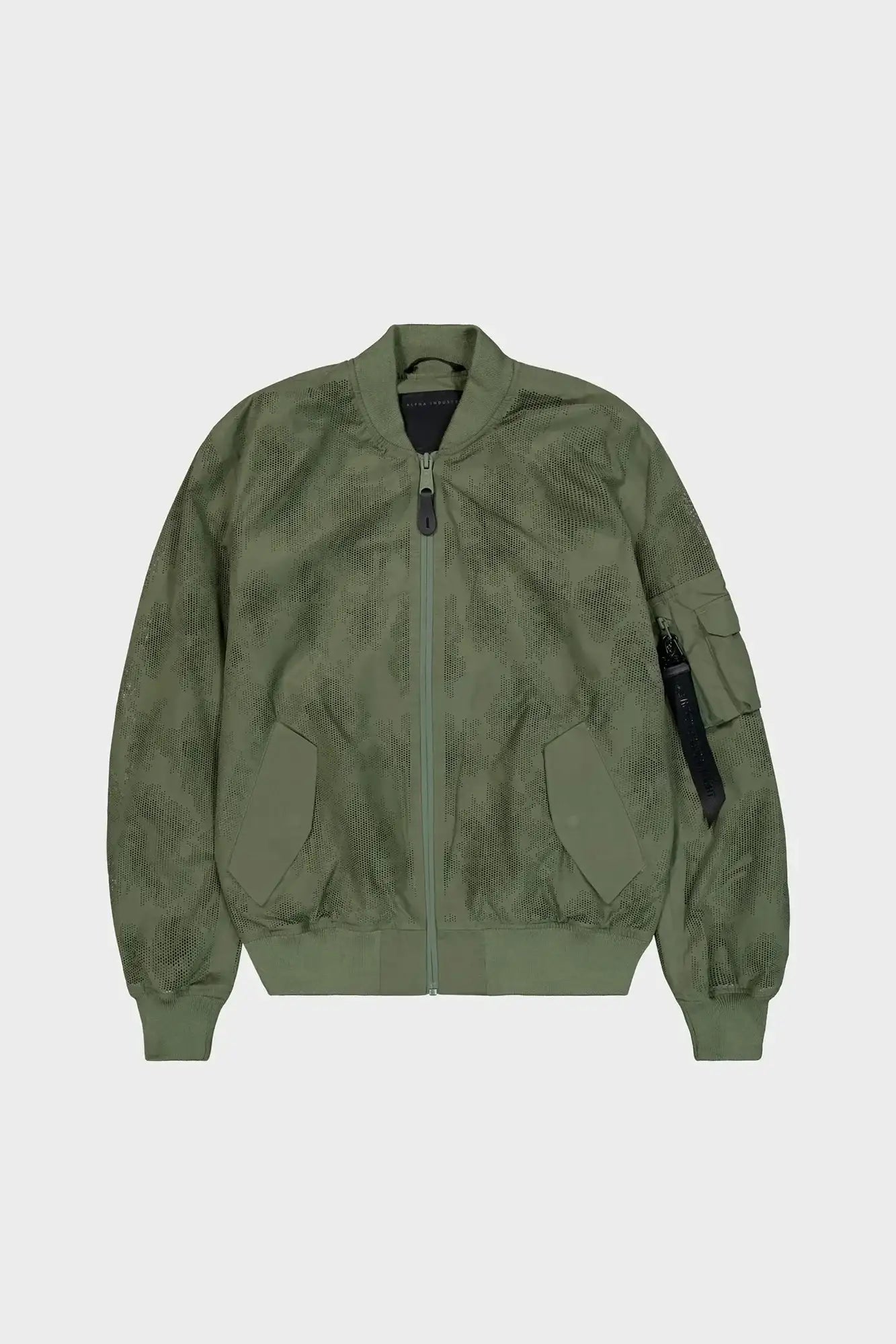 LASER CUT FLIGHT JACKET II green