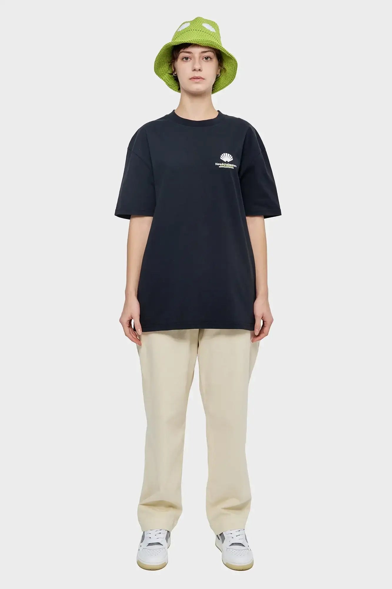damskie#@Koszulka LOGO TOURIST TEE czarna