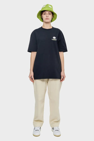 damskie#@Koszulka LOGO TOURIST TEE czarna