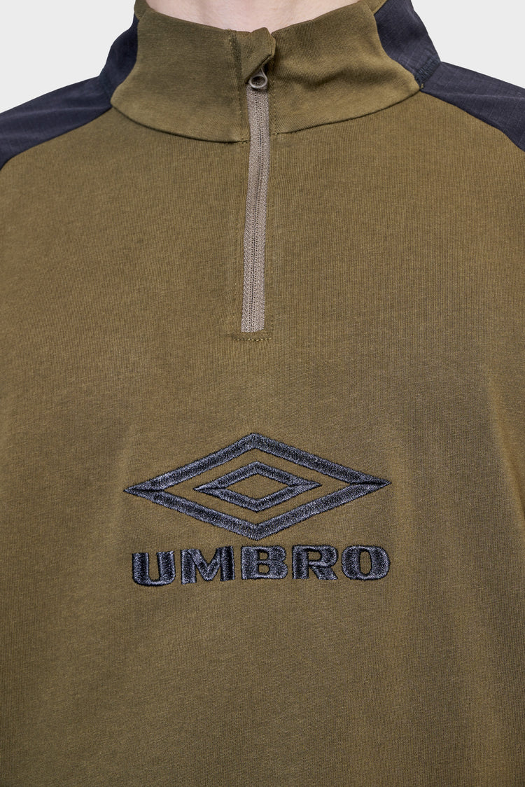 TACTICAL HALF ZIP sweatshirt black/green