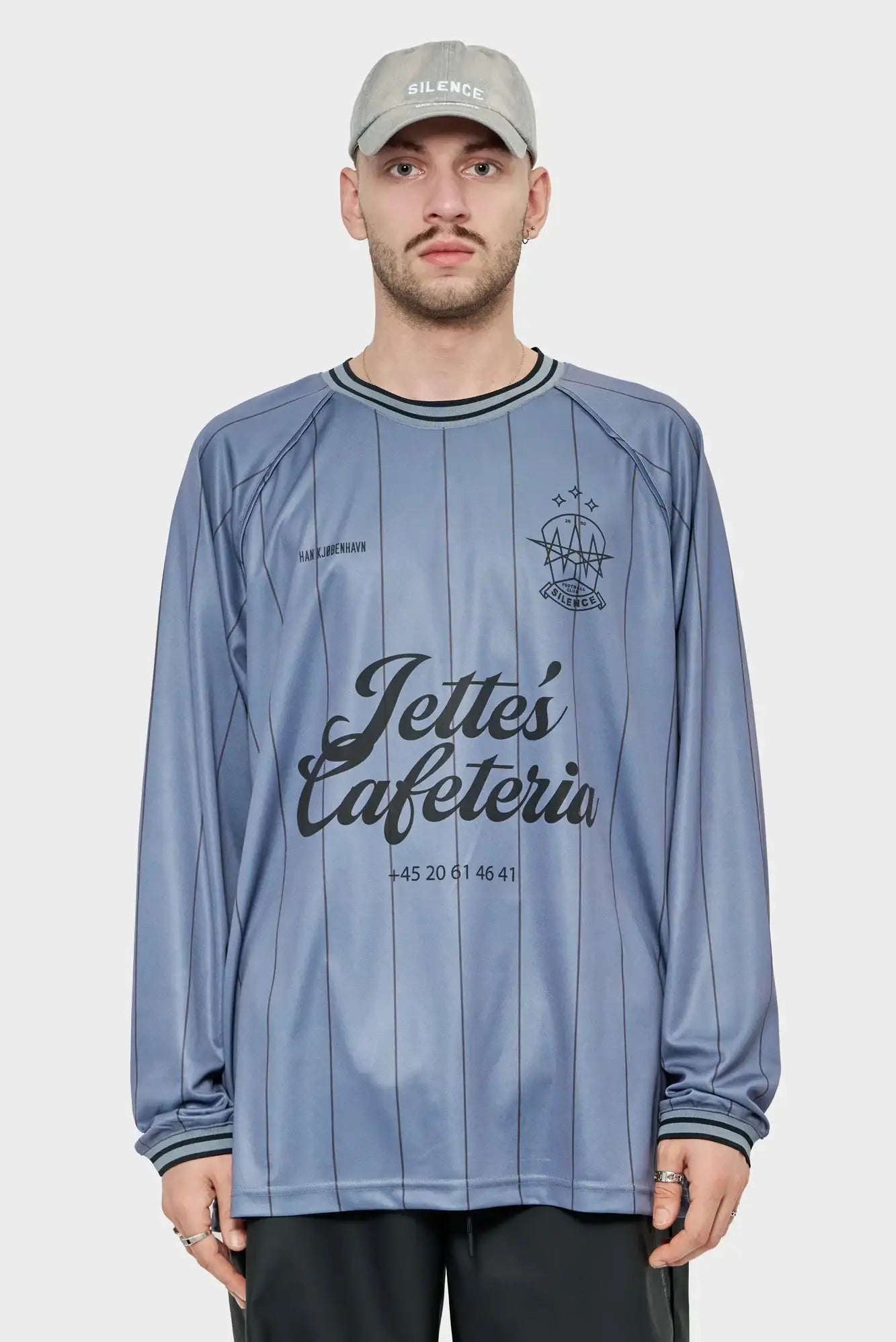 meskie#@Longsleeve LOGO FOOTBALL szary
