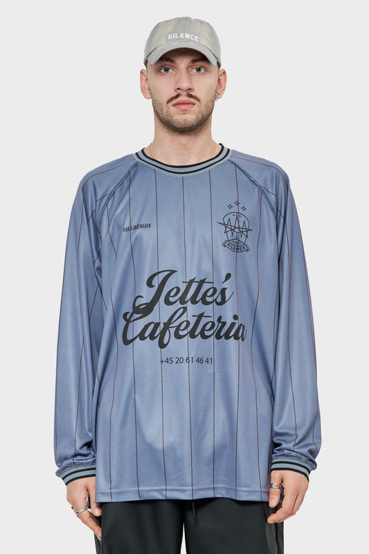 meskie#@Longsleeve LOGO FOOTBALL szary
