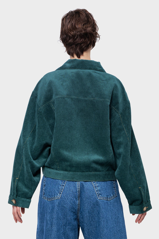 VELVET JACKET green