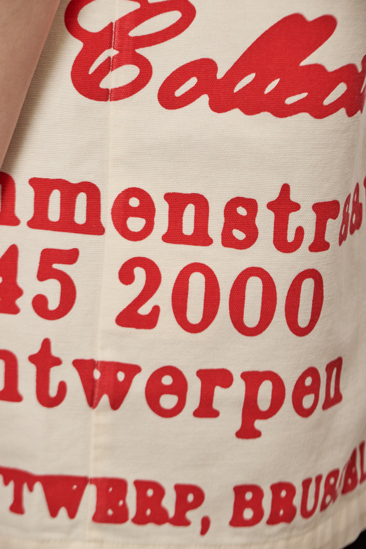 Koszula RED PRINT kremowa