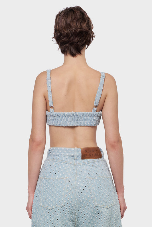 Top DENIM light blue