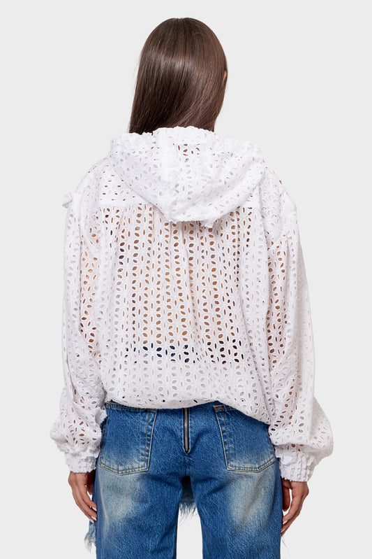 BRODERIA ANGLAISE sweatshirt white