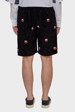 Szorty SEX LOGO AOP EMBROIDERED czarne