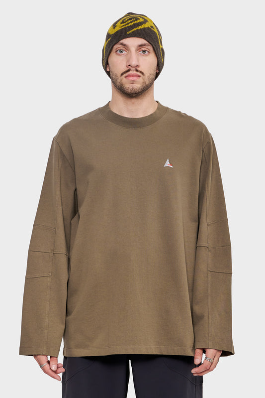 meskie#@Longsleeve LOGO oliwkowy
