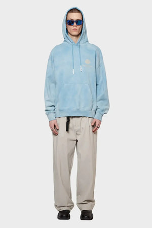 meskie#@Bluza LOGO HOODIE SWEATER niebieska
