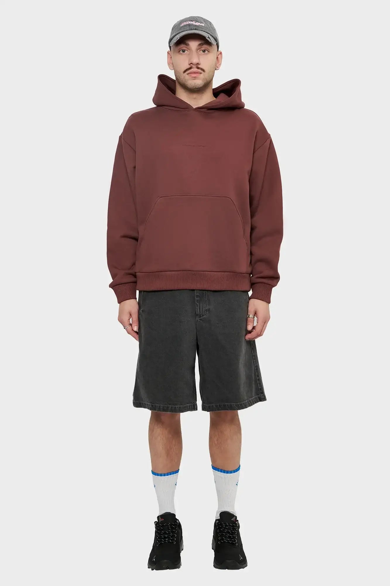 meskie#@Bluza SOHO PO HOODIE 3.0 bordowa