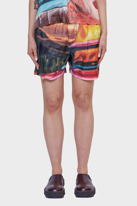 damskie#@Szorty ELASTIC SHORTS multikolorowe