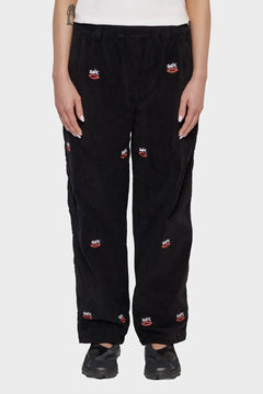 Spodnie SEX LOGO EMBROIDERED czarne