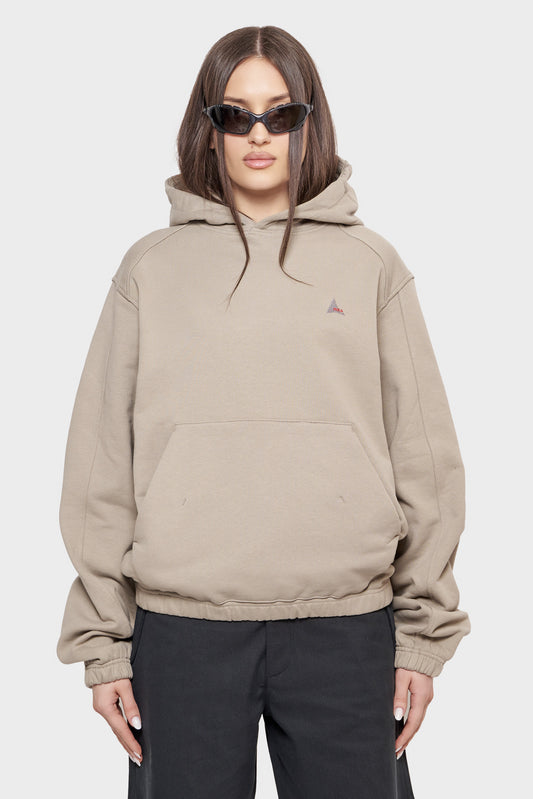 damskie#@Bluza LOGO beżowa