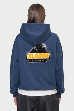 Bluza CHENILLE SLANTED OG PULLOVER granatowa