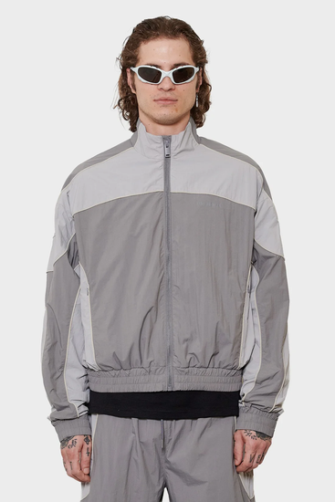meskie#@Longsleeve FOOTBALL szary