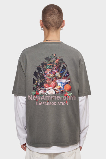 meskie#@Koszulka BUFFET TEE zielona