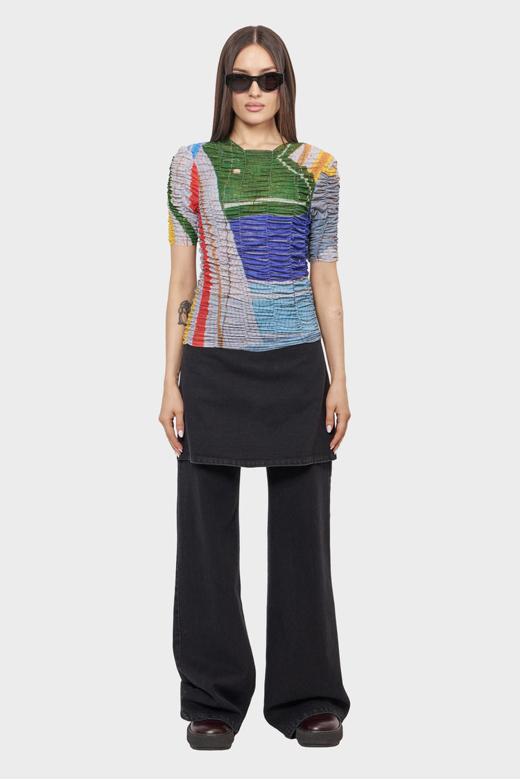 Top DRAPED MOSAIC multikolory
