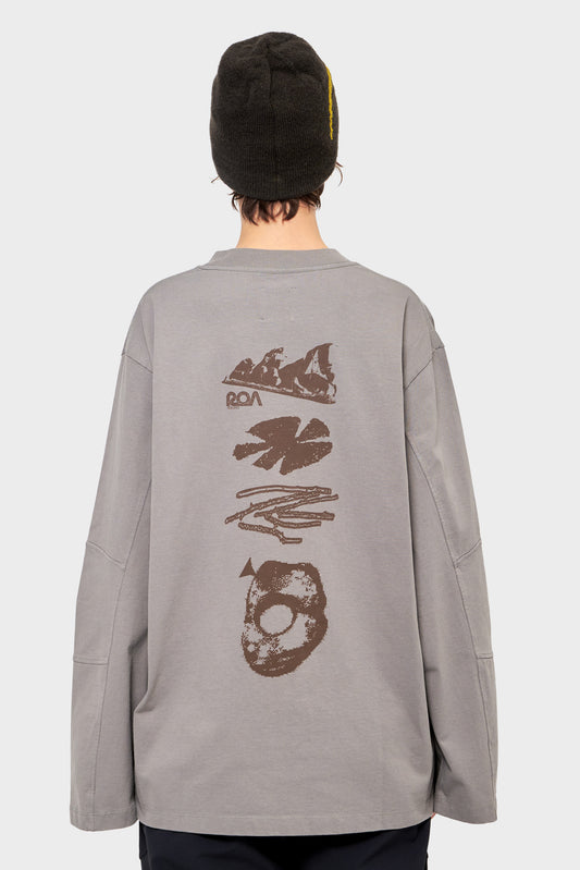 damskie#@Longsleeve GRAPHIC szary