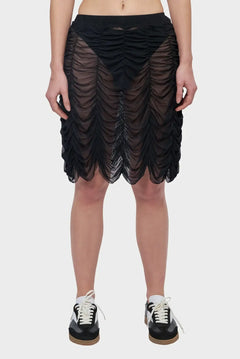Spódnica MESH DRAPE SKIRT czarna