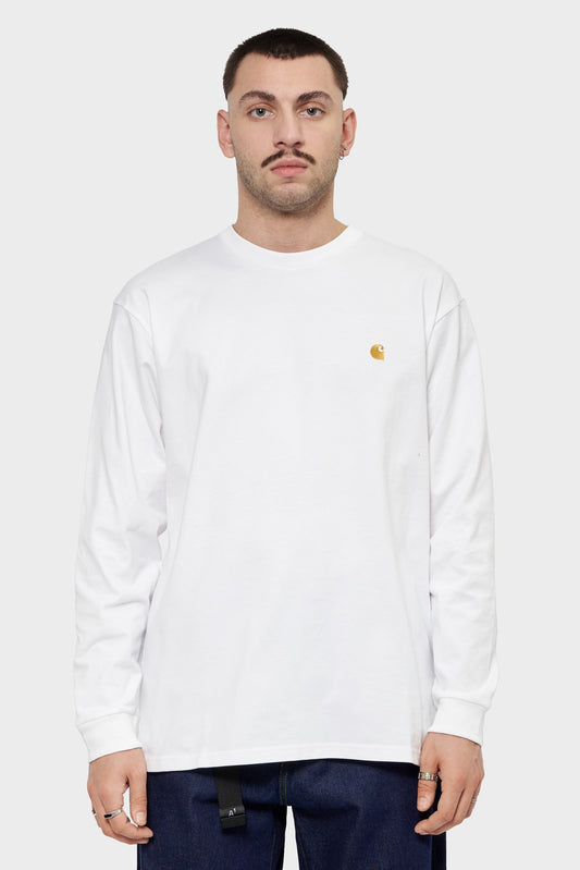 meskie#@Longsleeve Chase L/S T-Shirt biały
