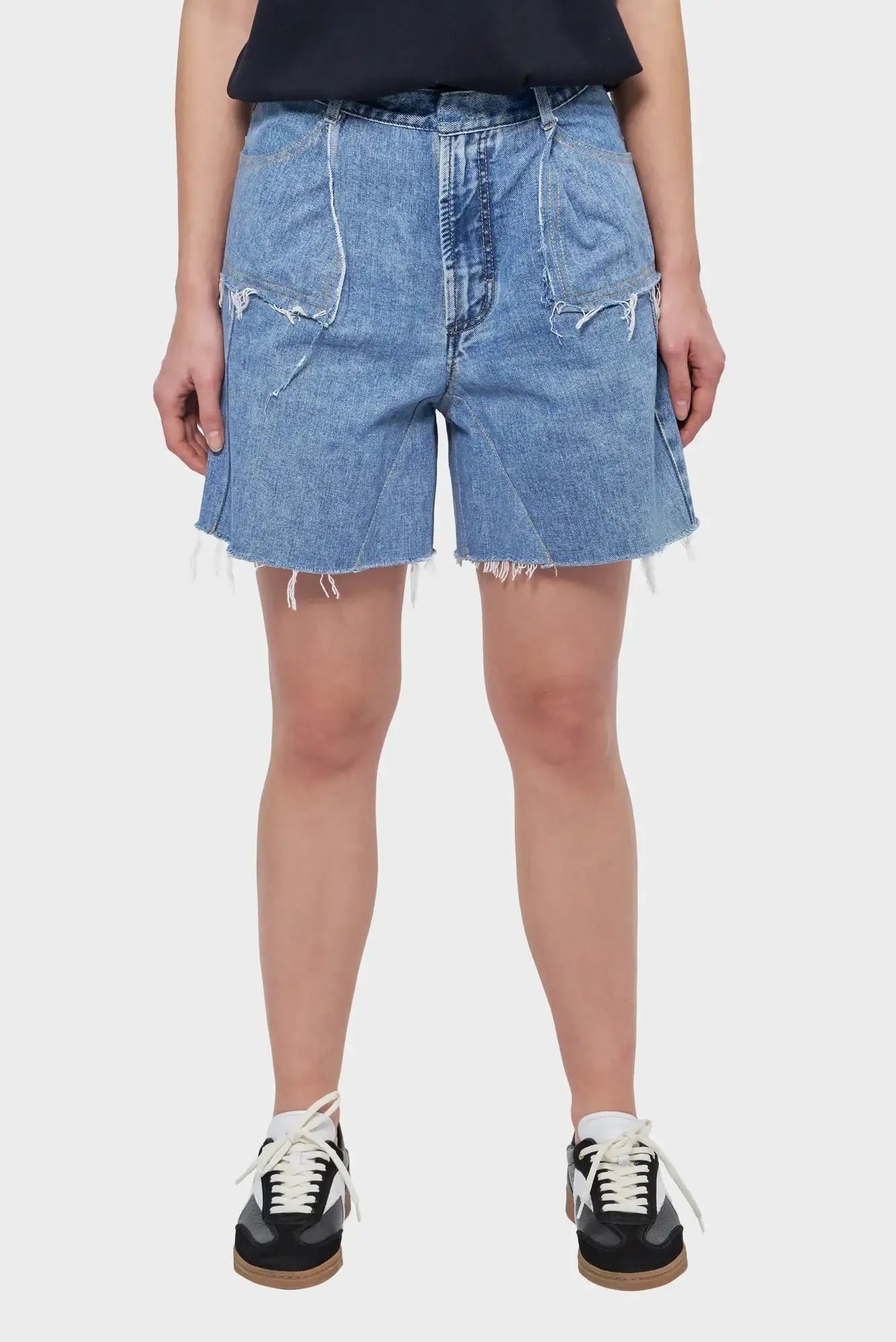 DENIM SHORT shorts blue