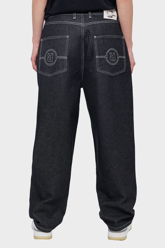 damskie#@Spodnie TRES GROS DENIM czarne