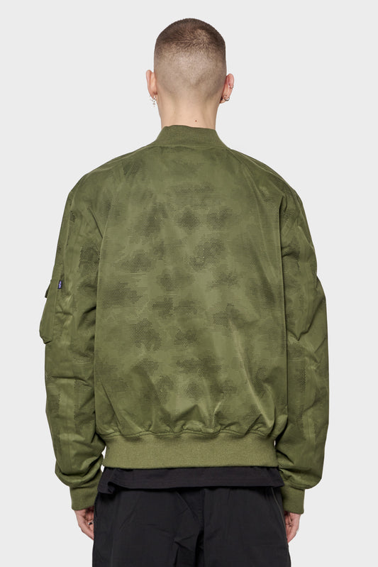 Kurtka LASER CUT FLIGHT JACKET II zielona