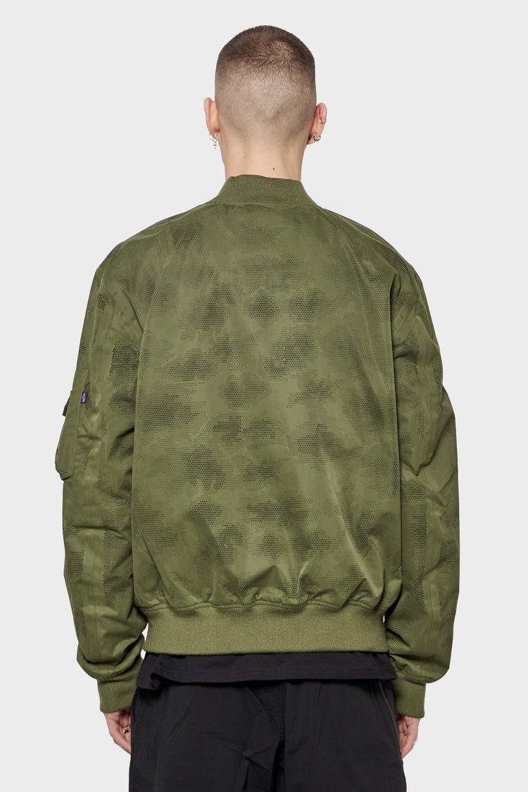 Kurtka LASER CUT FLIGHT JACKET II zielona