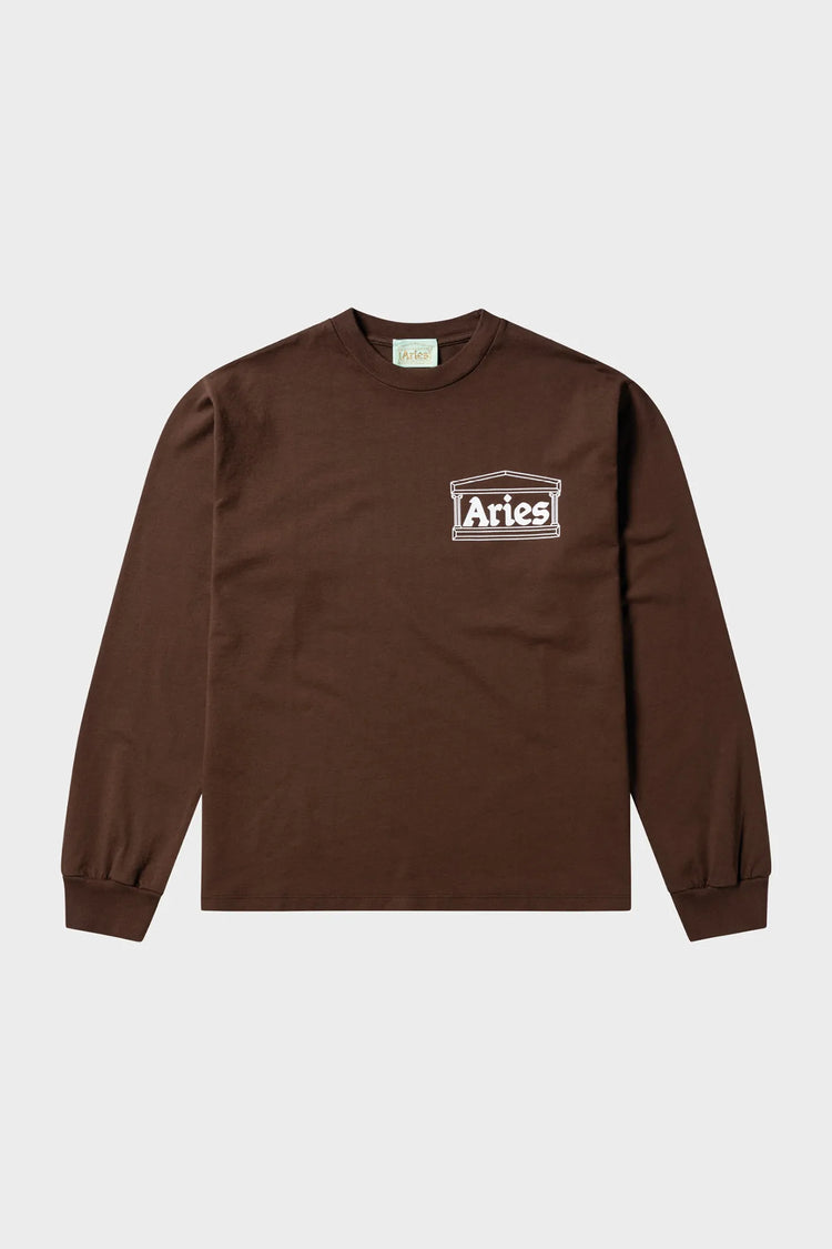 Longsleeve TEMPLE brązowy