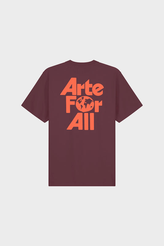 Koszulka ARTE FOR ALL bordowa