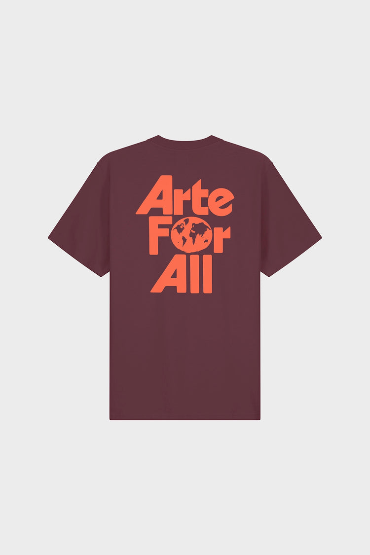 Koszulka ARTE FOR ALL bordowa