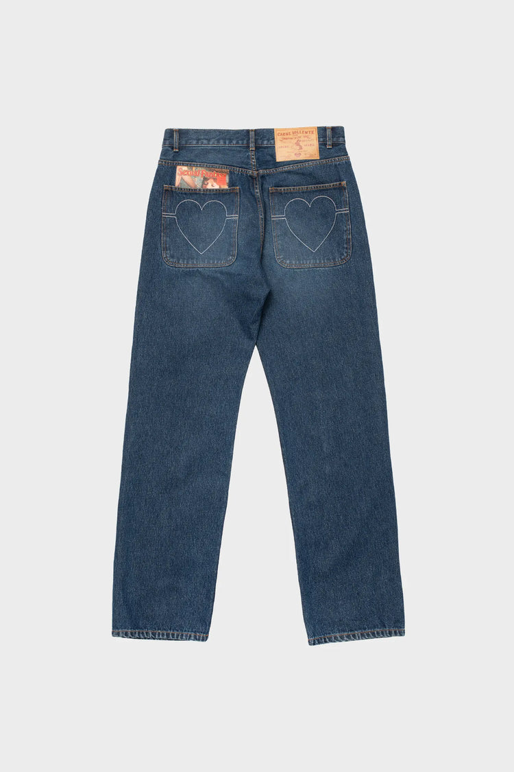 Spodnie BACK POCKET PLEASURES granatowe