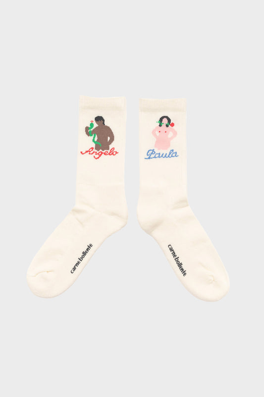 PAULA & ANGELO white socks