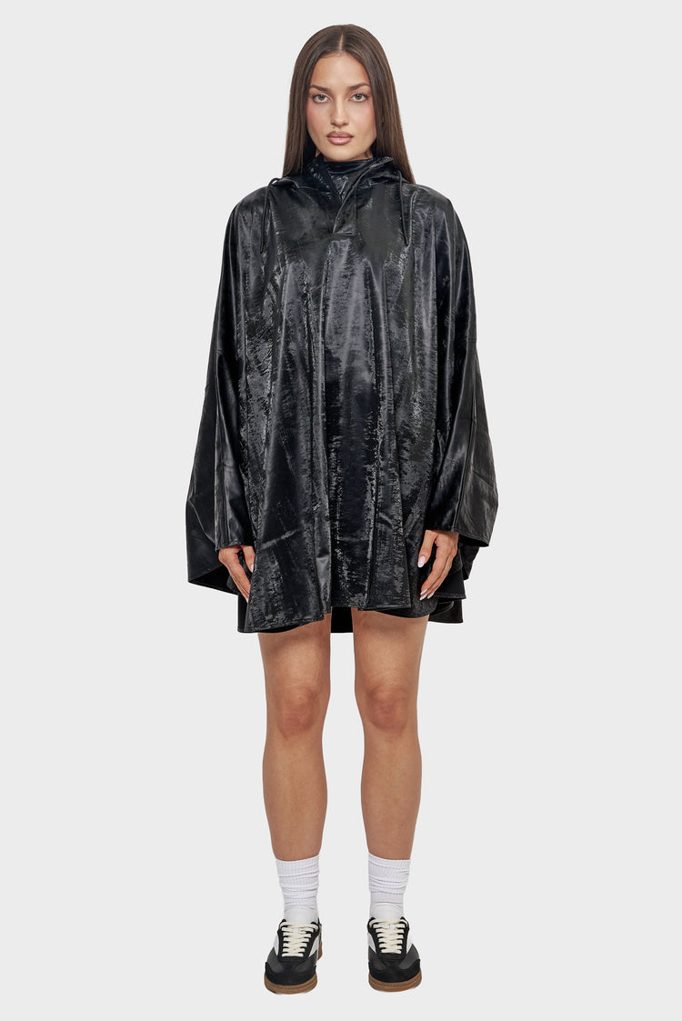damskie#@Poncho Cape W3 czarne