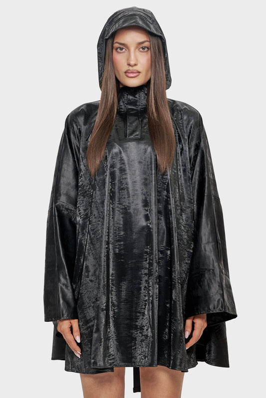 damskie#@Poncho Cape W3 czarne