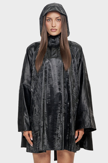 damskie#@Poncho Cape W3 czarne